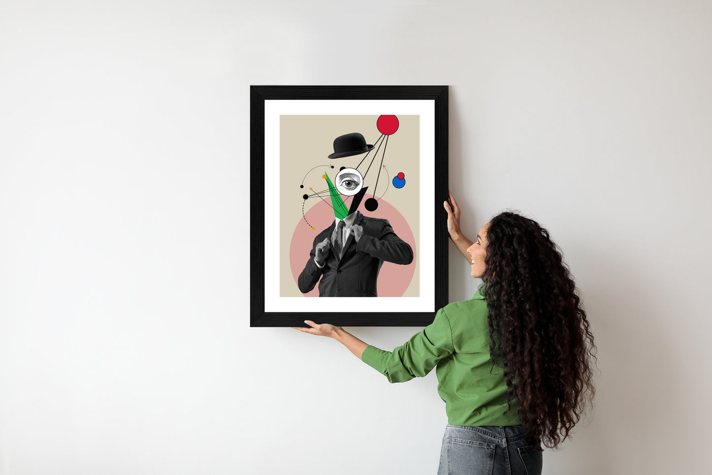 Poster Omnipresent Mind - A Collage Inspired By Modern Art