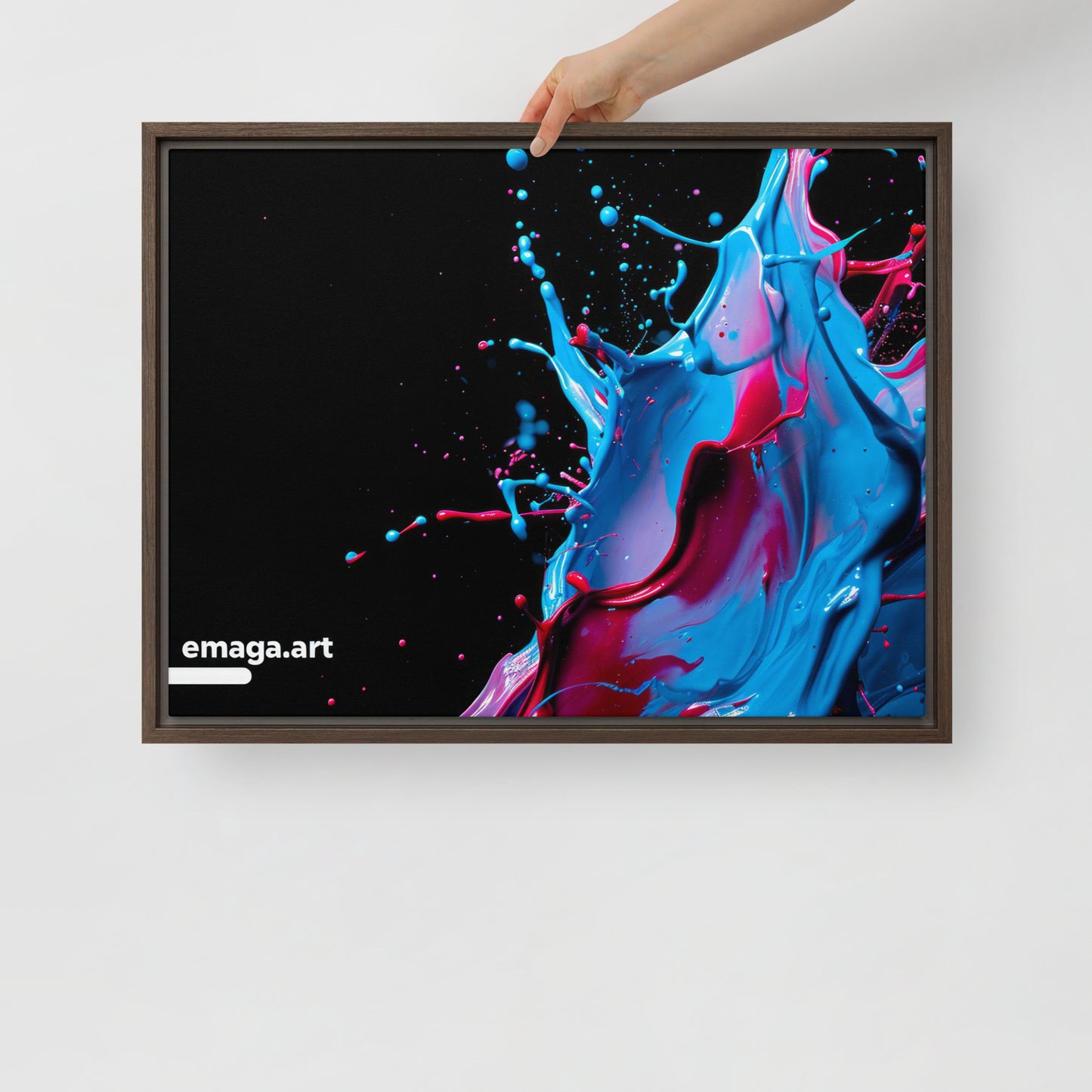 Framed canvas Unique design Digital Art emaga.art