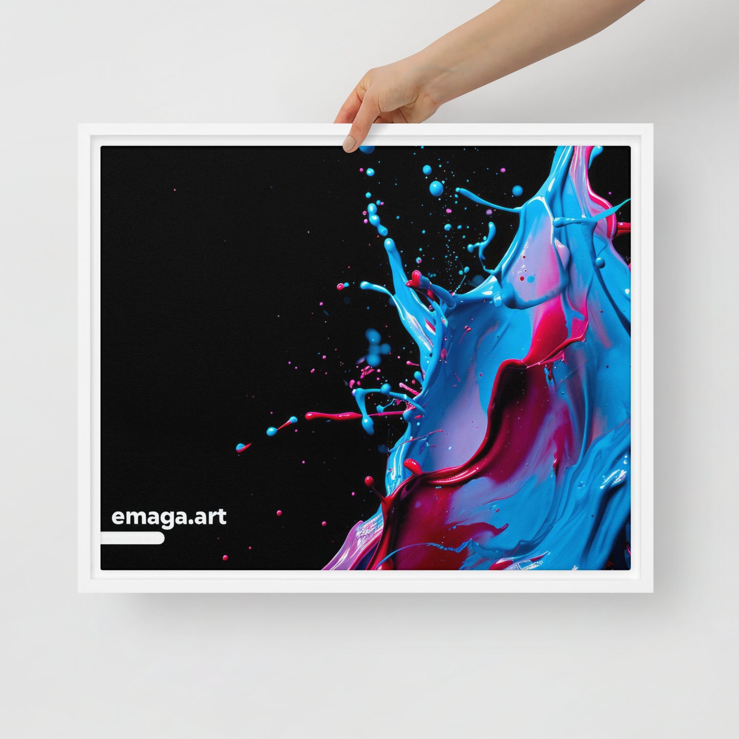 Framed canvas Unique design Digital Art emaga.art