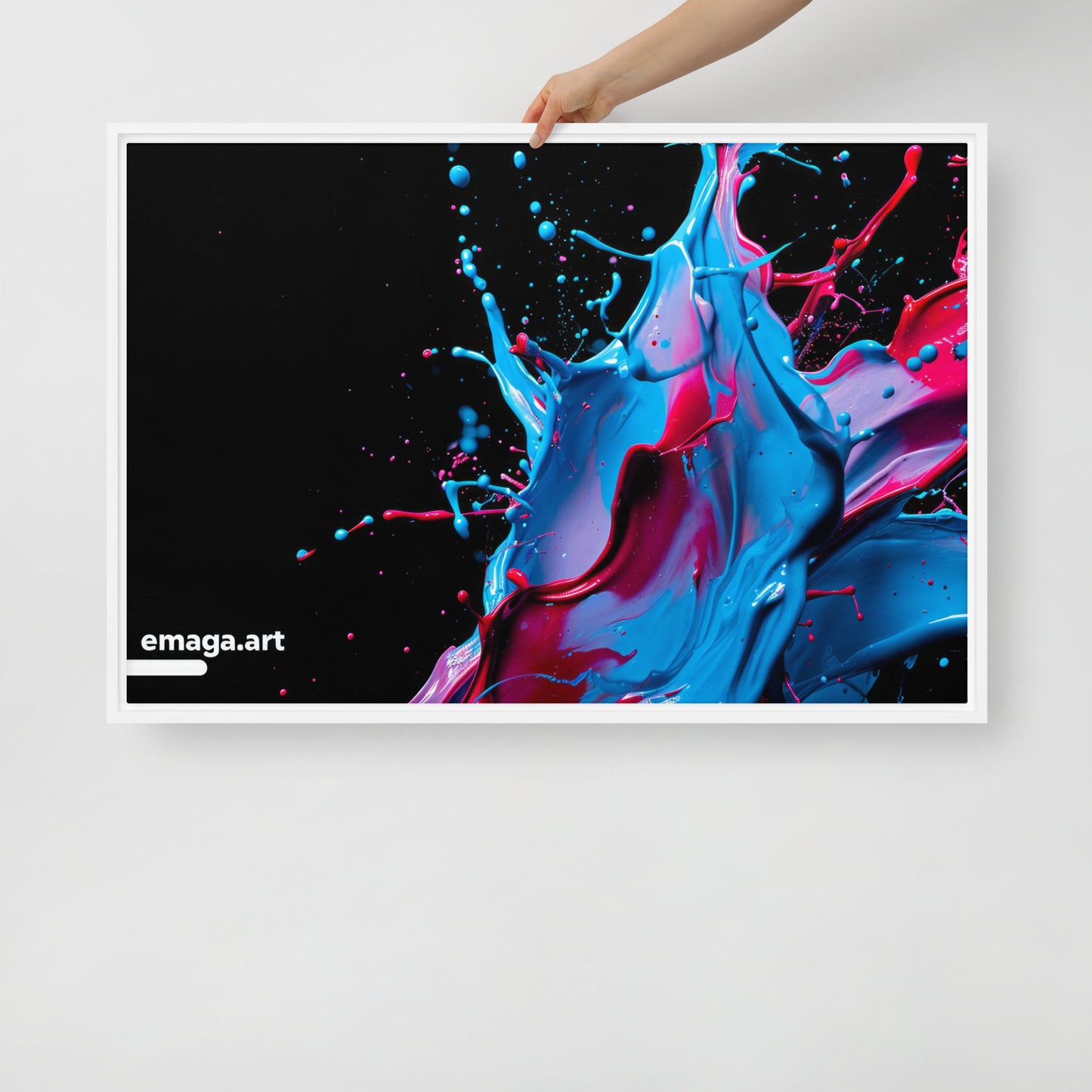 Framed canvas Unique design Digital Art emaga.art