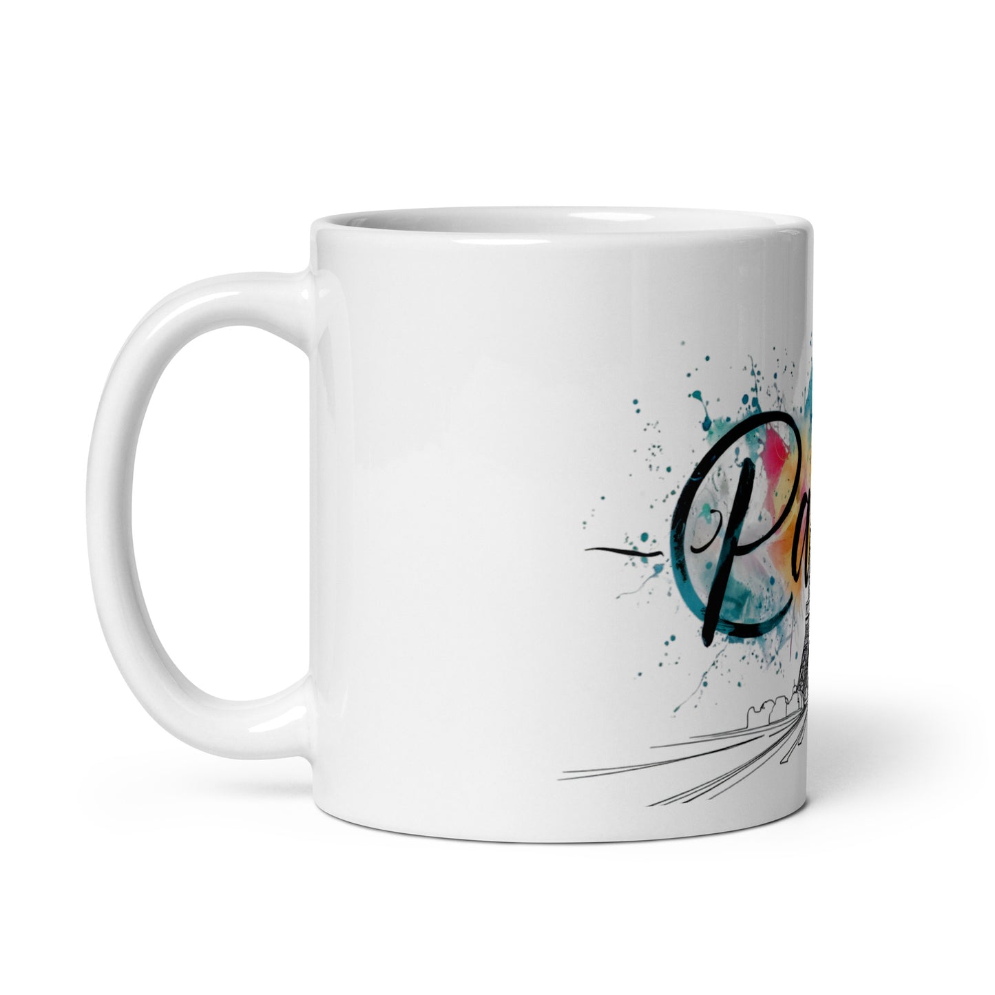 White glossy mug | Paris 2024 Summer Games Love It | Sports Competitions | Victory Winner Gold Medal | Athletics Fair Play Sport Festival