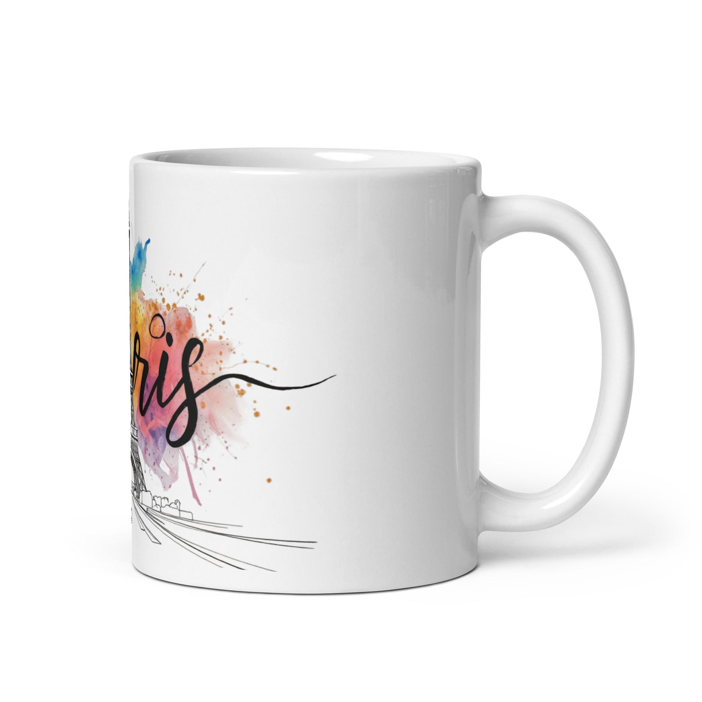White glossy mug | Paris 2024 Summer Games Love It | Sports Competitions | Victory Winner Gold Medal | Athletics Fair Play Sport Festival