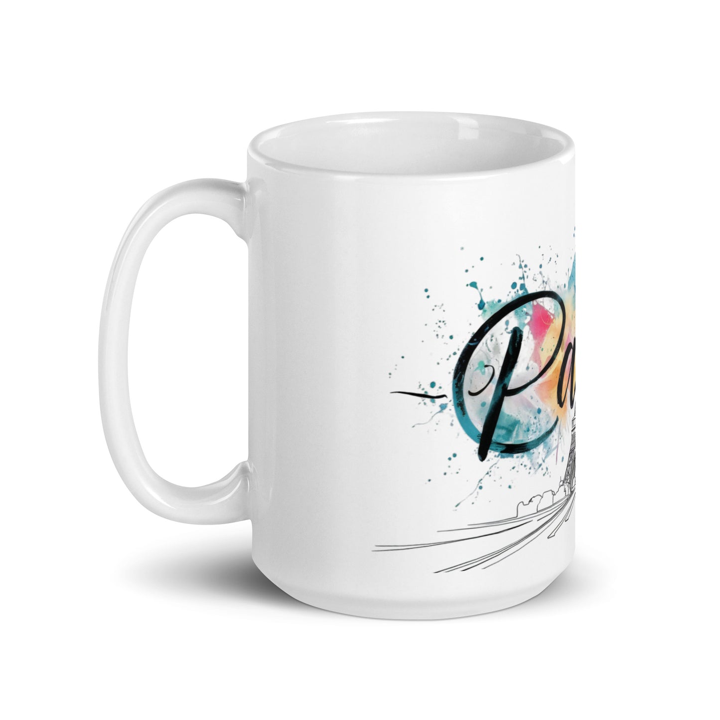White glossy mug | Paris 2024 Summer Games Love It | Sports Competitions | Victory Winner Gold Medal | Athletics Fair Play Sport Festival