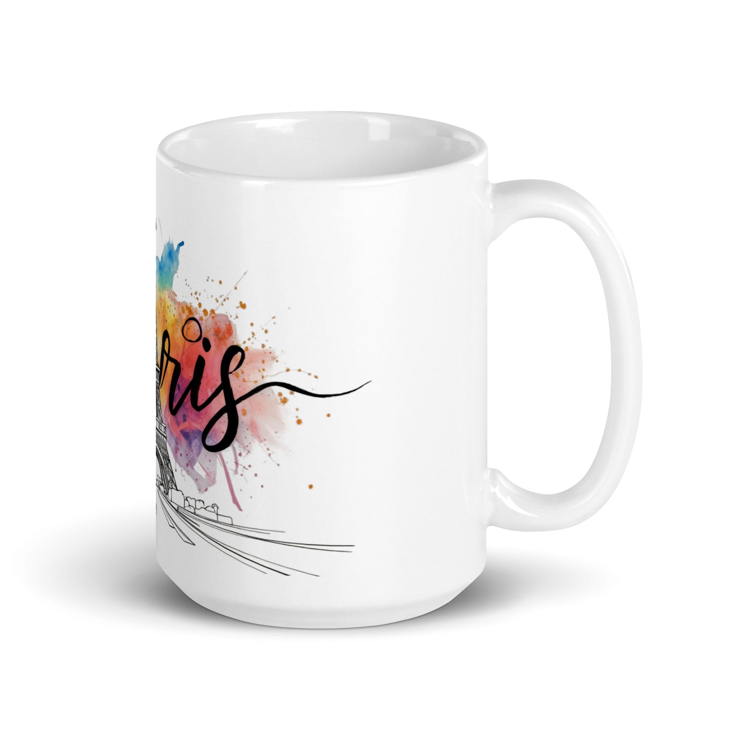 White glossy mug | Paris 2024 Summer Games Love It | Sports Competitions | Victory Winner Gold Medal | Athletics Fair Play Sport Festival