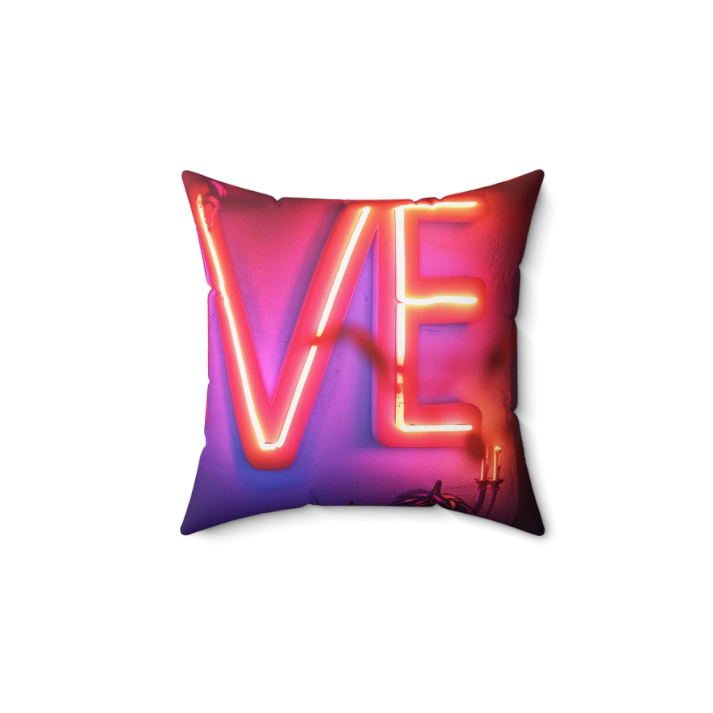 Spun Polyester Square Pillow | Love, love, love... Oh, My Darling Valentine