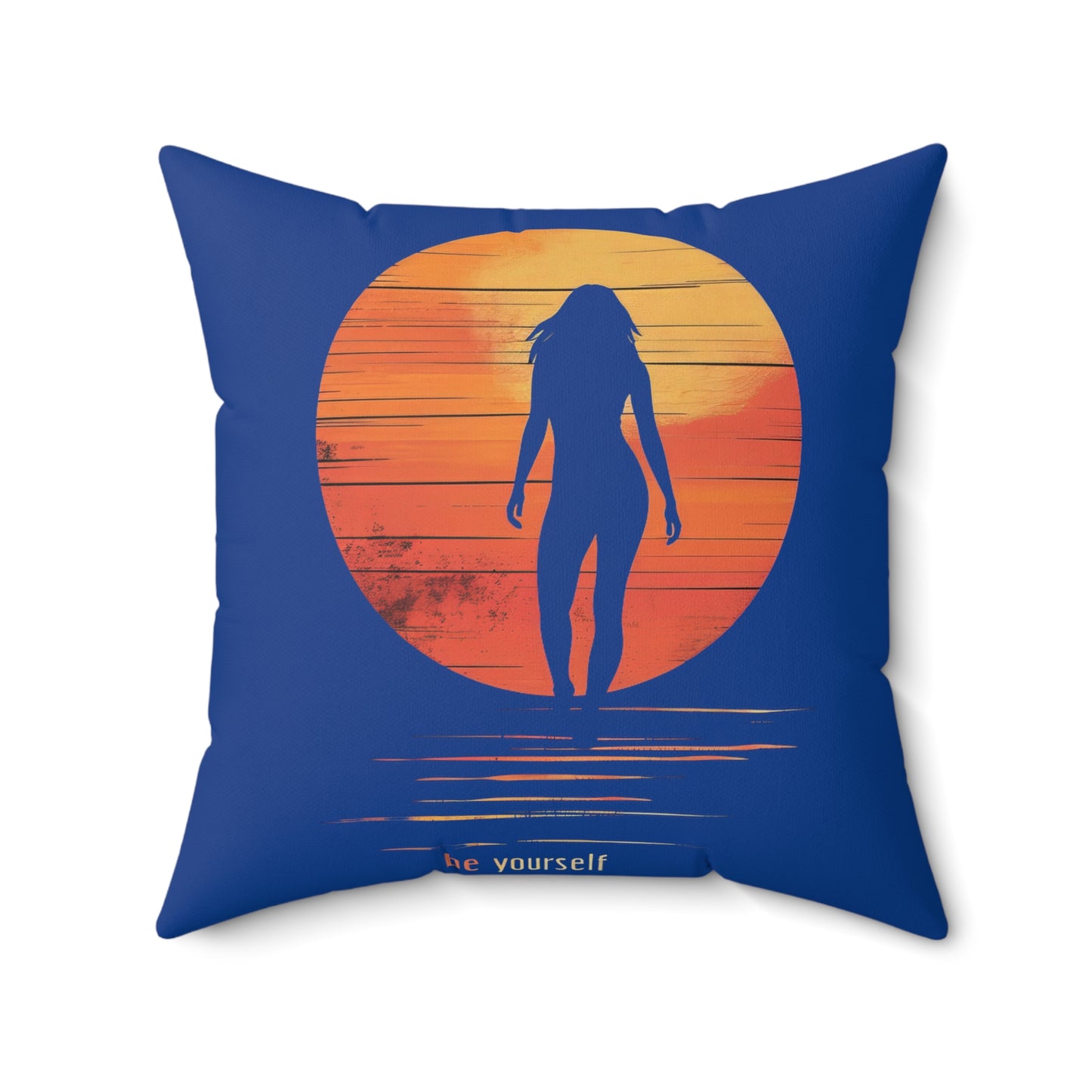 Spun Polyester Square Pillow | Be Yourself