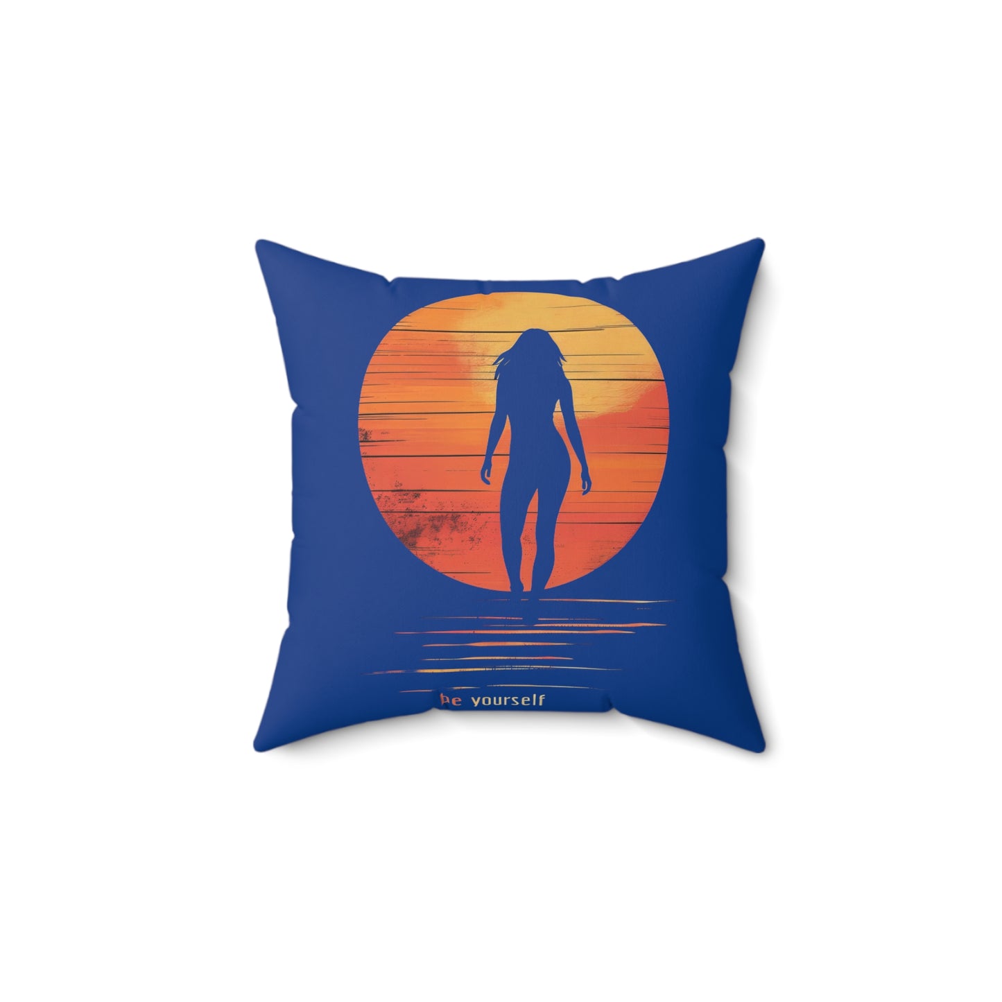 Spun Polyester Square Pillow | Be Yourself