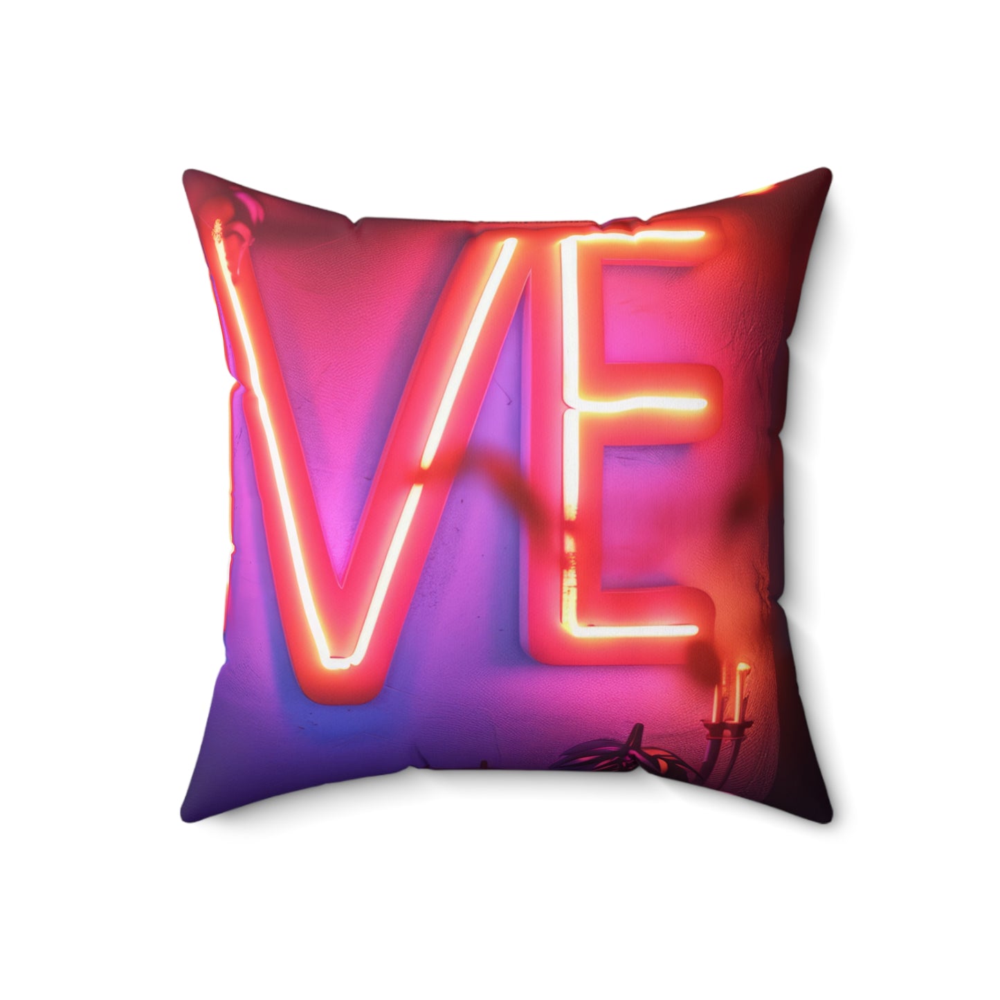 Spun Polyester Square Pillow | Love, love, love... Oh, My Darling Valentine