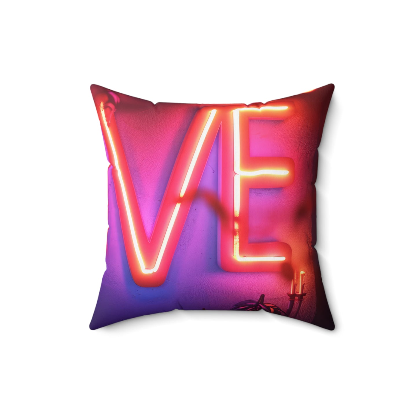 Spun Polyester Square Pillow | Love, love, love... Oh, My Darling Valentine