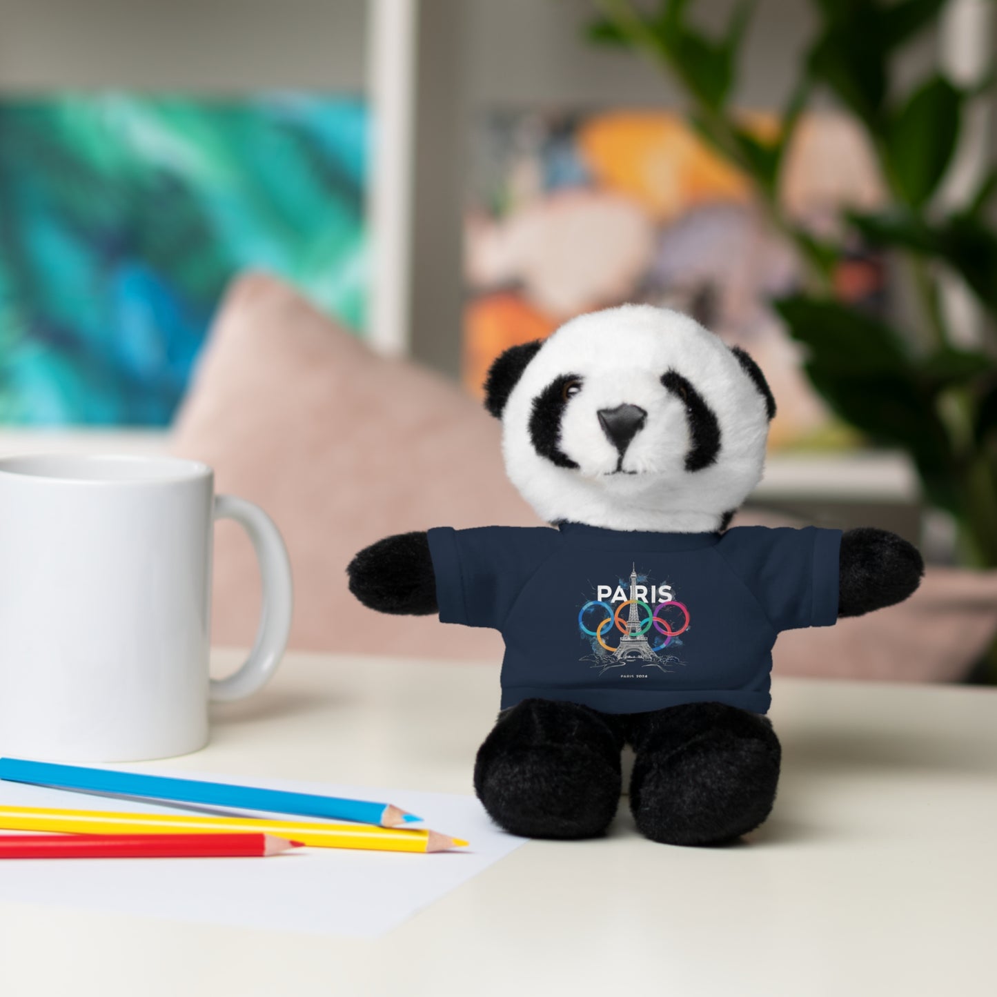 Stuffed Animals with Tee | Paris 2024 Summer Games Love It | Sports Competitions | Victory Winner Gold Medal | Athletics Fair Play Sport Festival