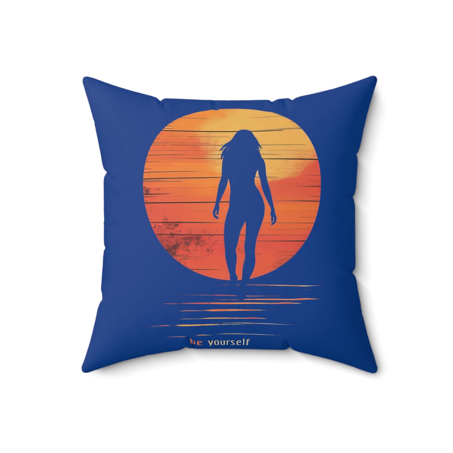 Spun Polyester Square Pillow | Be Yourself