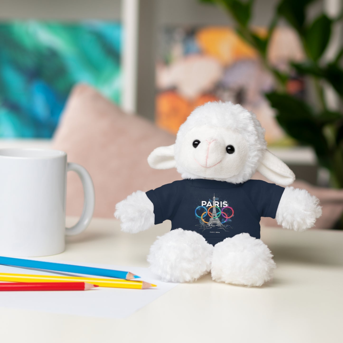 Stuffed Animals with Tee | Paris 2024 Summer Games Love It | Sports Competitions | Victory Winner Gold Medal | Athletics Fair Play Sport Festival