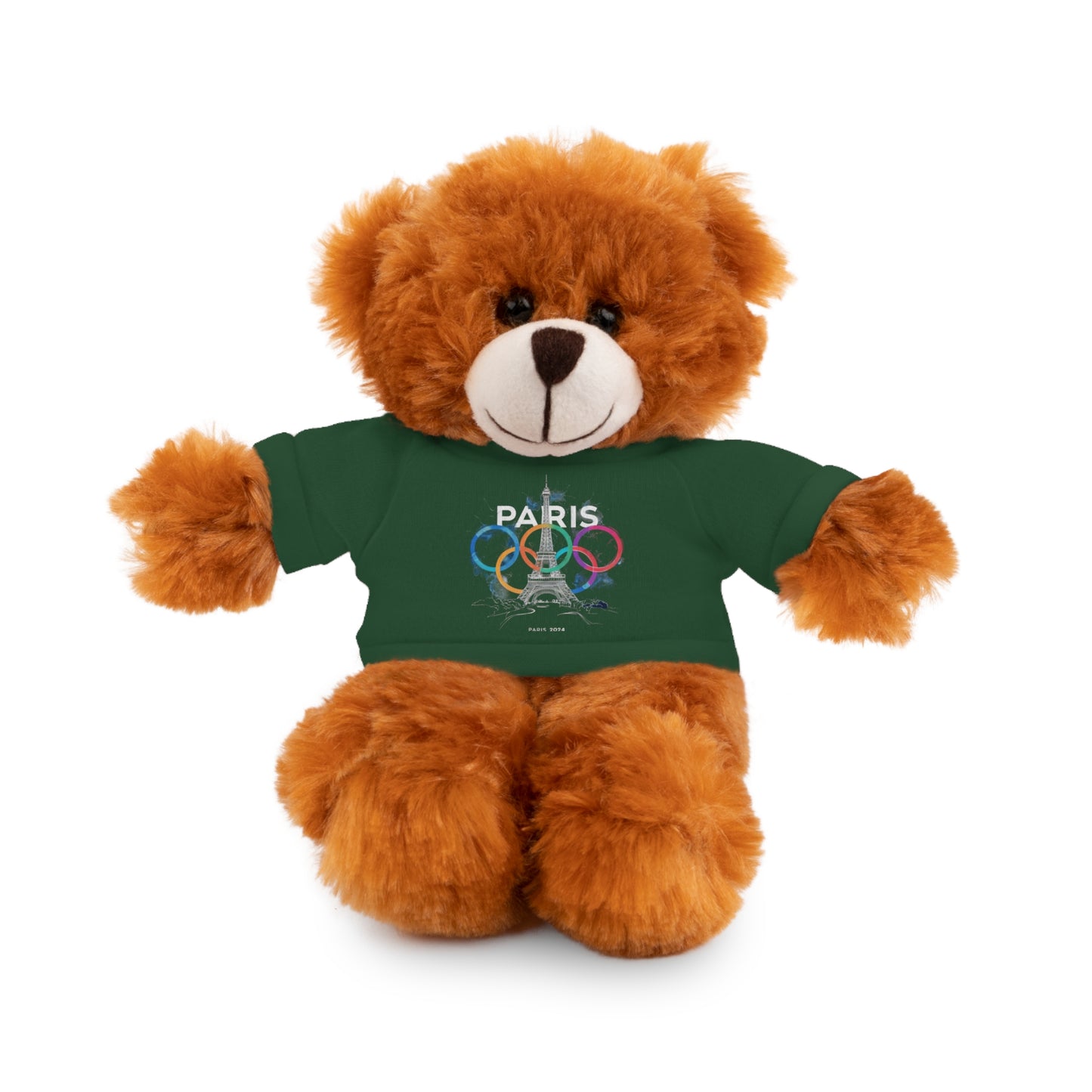 Stuffed Animals with Tee | Paris 2024 Summer Games Love It | Sports Competitions | Victory Winner Gold Medal | Athletics Fair Play Sport Festival