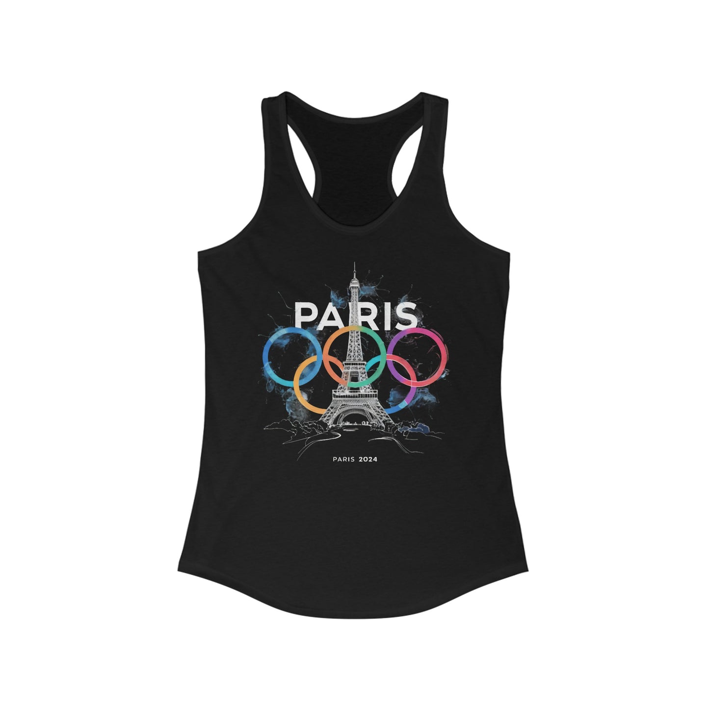 Women's Ideal Racerback Tank | Paris 2024 Summer Games Love It | Sports Competitions | Victory Winner Gold Medal | Athletics Fair Play Sport Festival