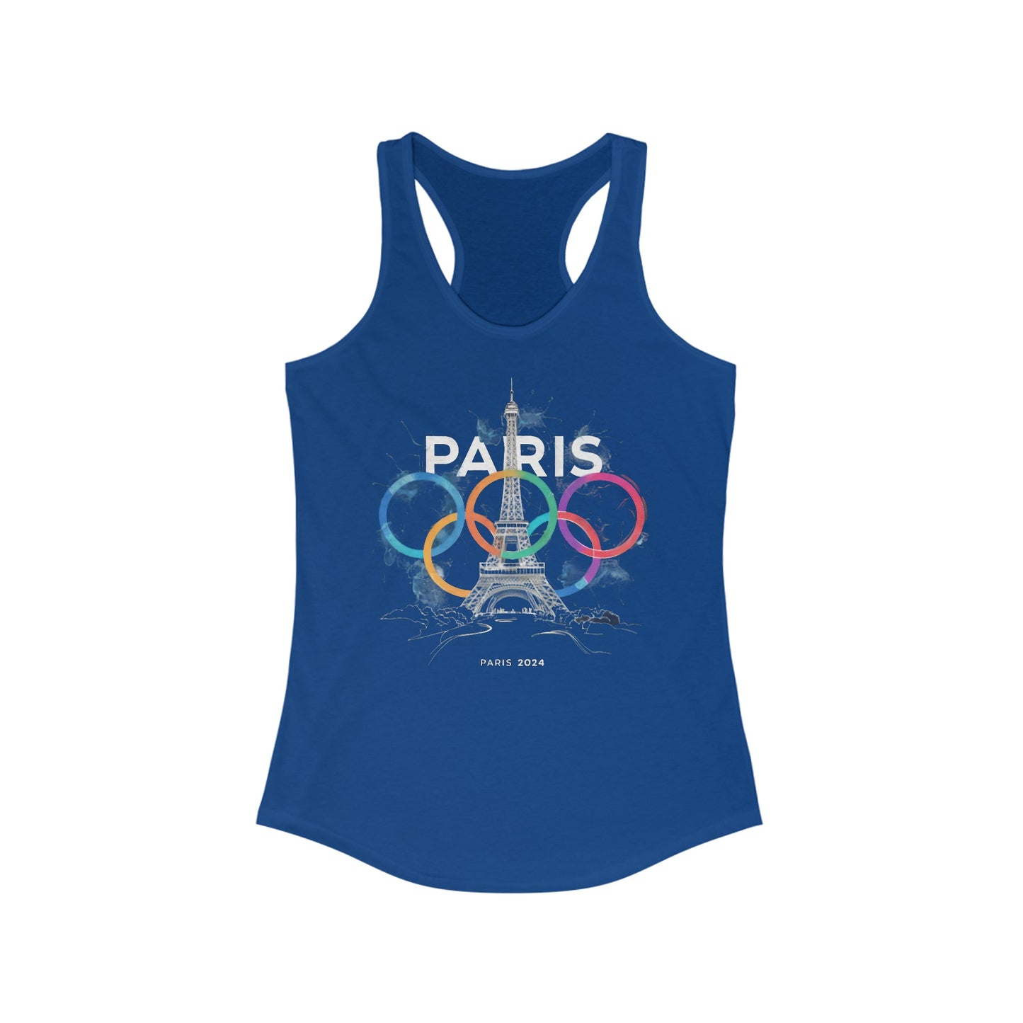 Women's Ideal Racerback Tank | Paris 2024 Summer Games Love It | Sports Competitions | Victory Winner Gold Medal | Athletics Fair Play Sport Festival