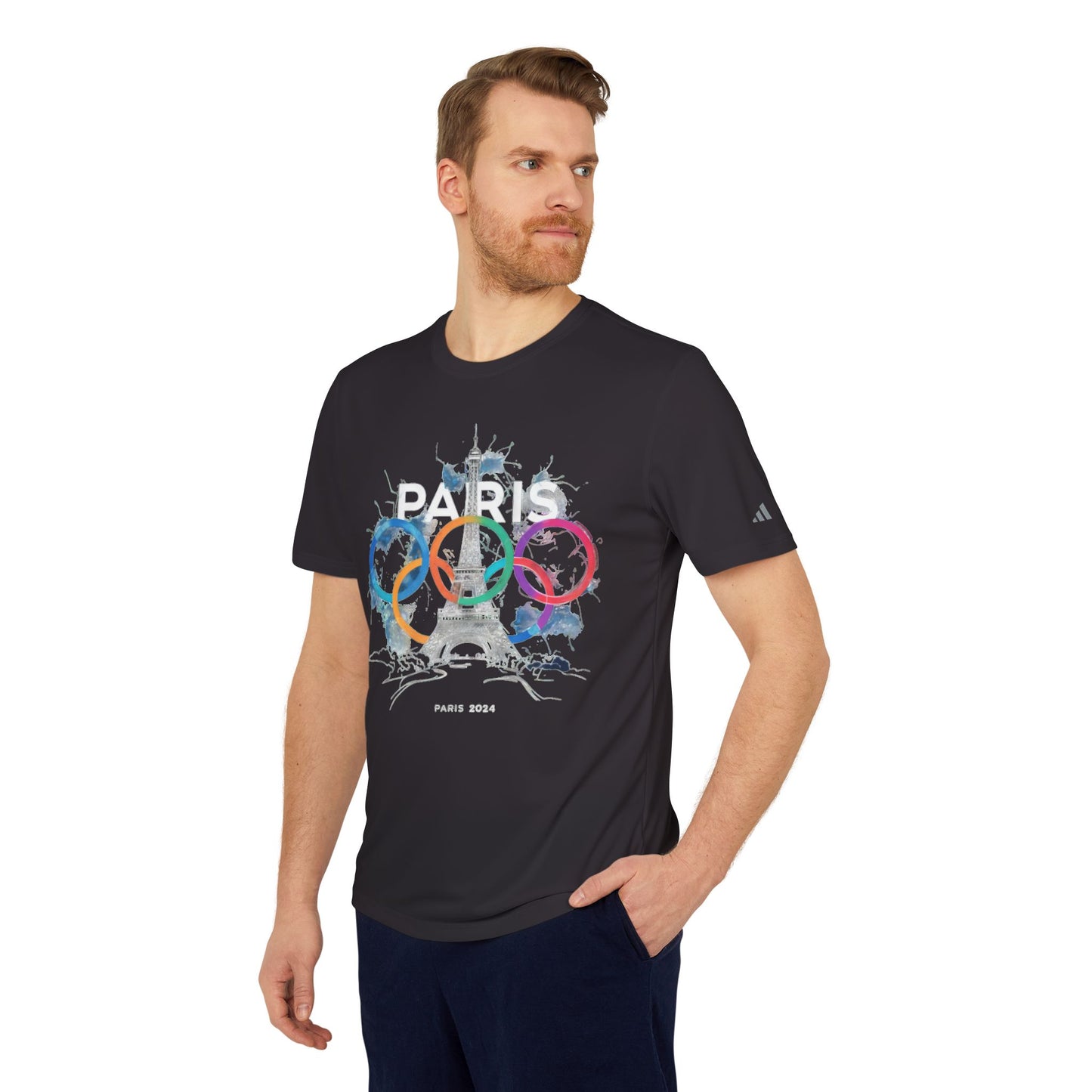 adidas Unisex Sport T-shirt | Paris 2024 Summer Games Love It | Sports Competitions | Victory Winner Gold Medal | Athletics Fair Play Sport Festival