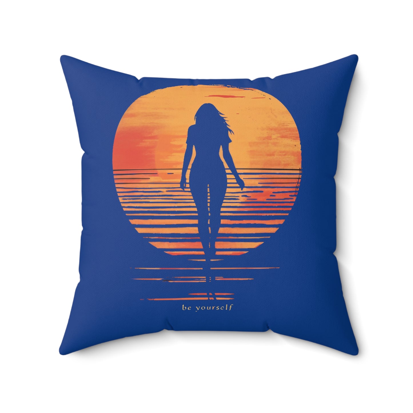 Spun Polyester Square Pillow | Be Yourself