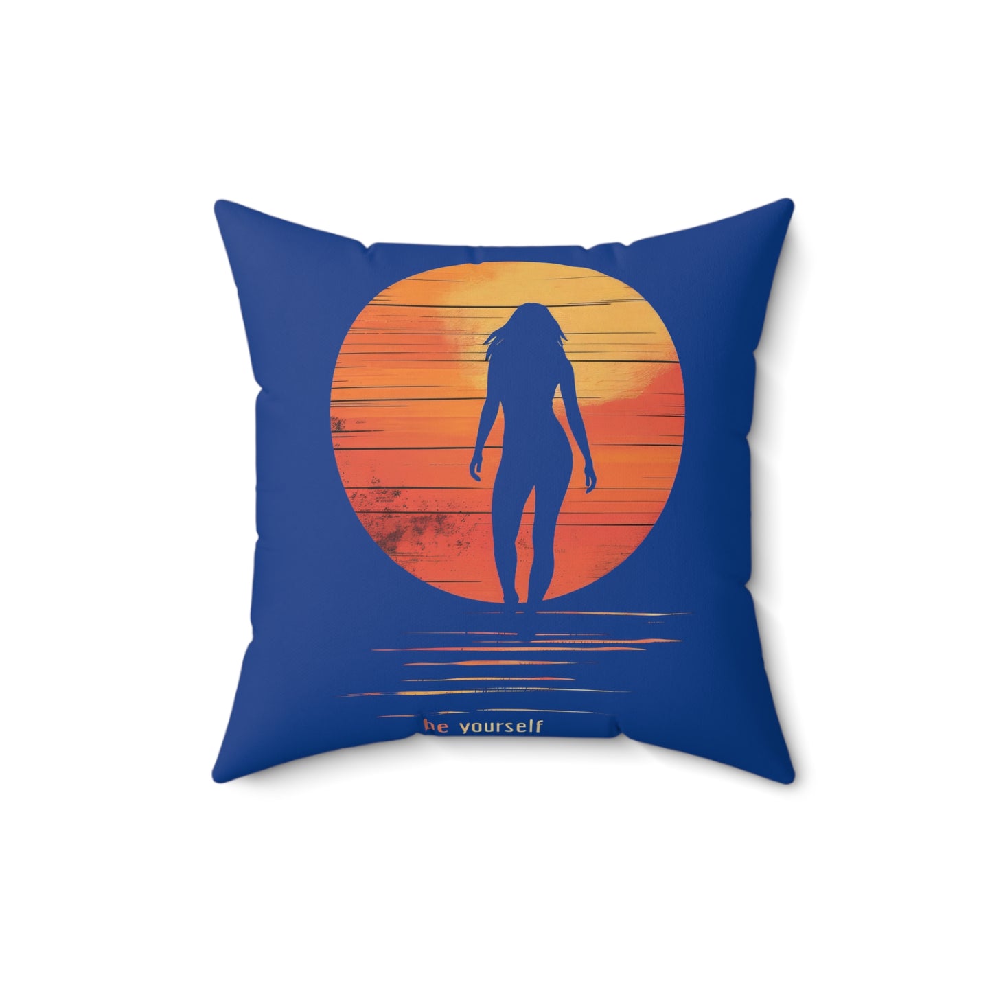 Spun Polyester Square Pillow | Be Yourself