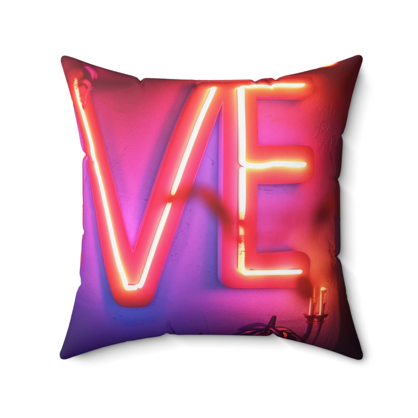 Spun Polyester Square Pillow | Love, love, love... Oh, My Darling Valentine