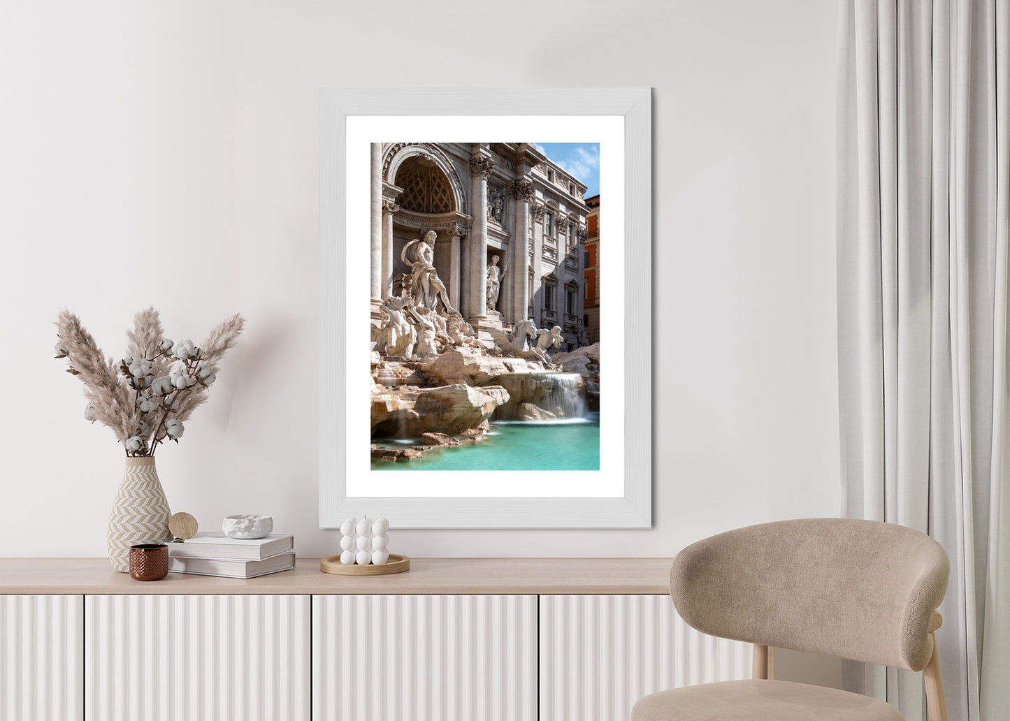 Poster Trevi Fountain With Turquoise Water