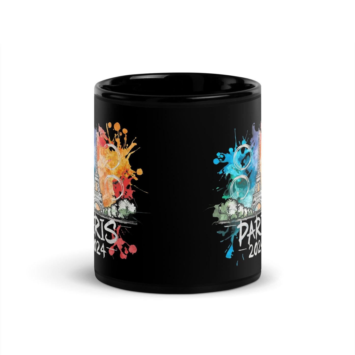 Black Glossy Mug | Paris 2024 Summer Oly Games | Sports Festival