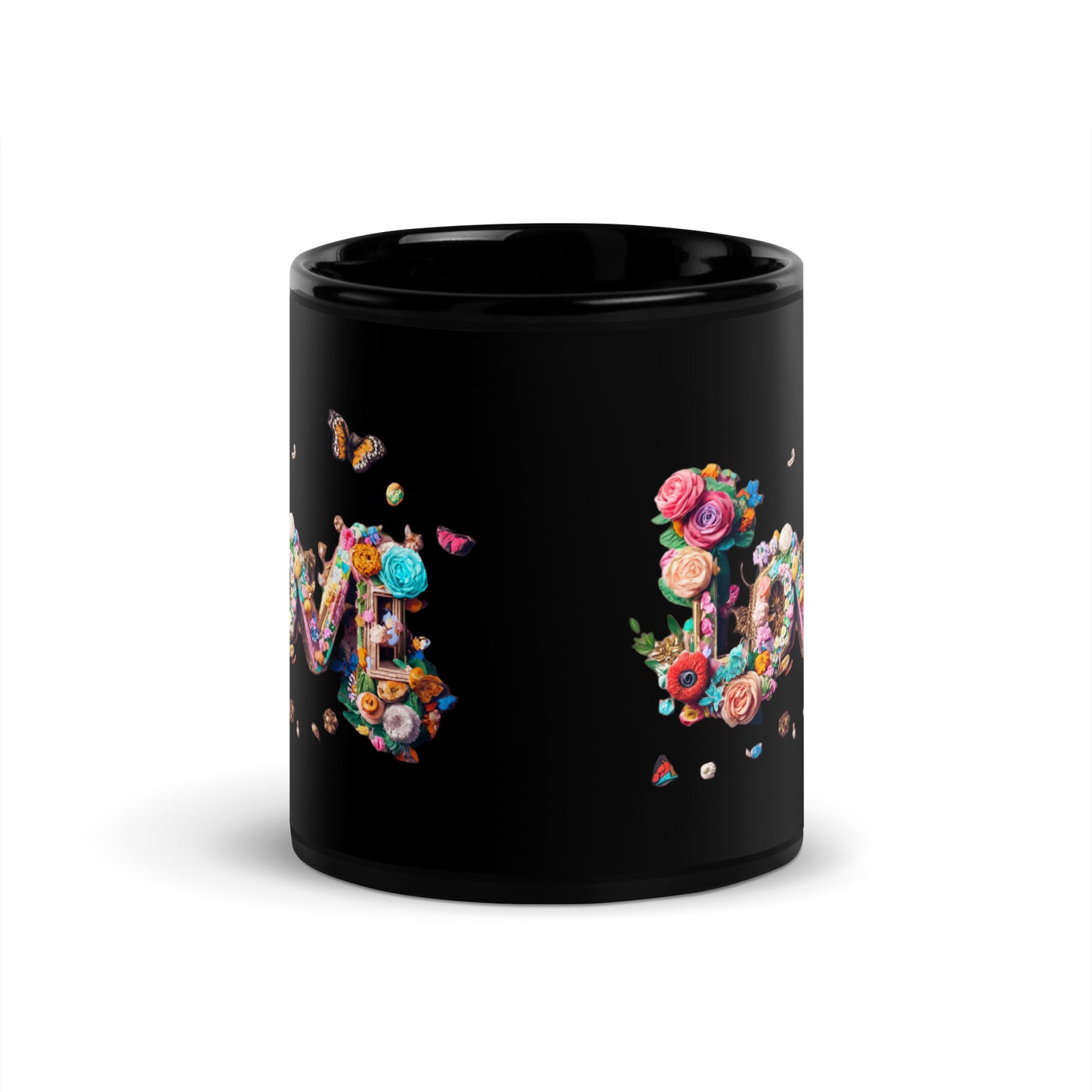 Black Glossy Mug | Love, love, love... Oh, My Darling Valentine