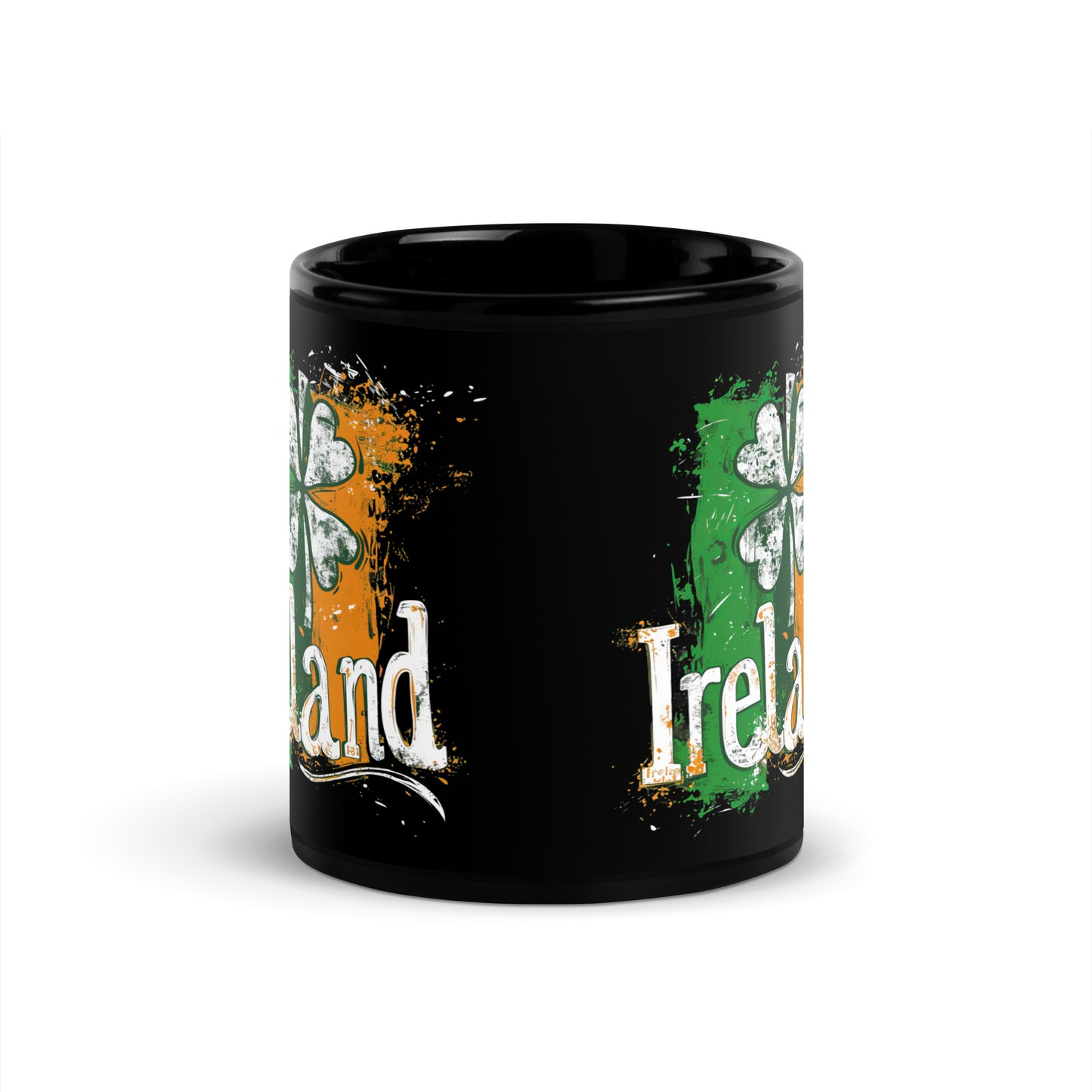 Black Glossy Mug | Saint Patrick's Day, Irish flag colors | Ireland Holiday