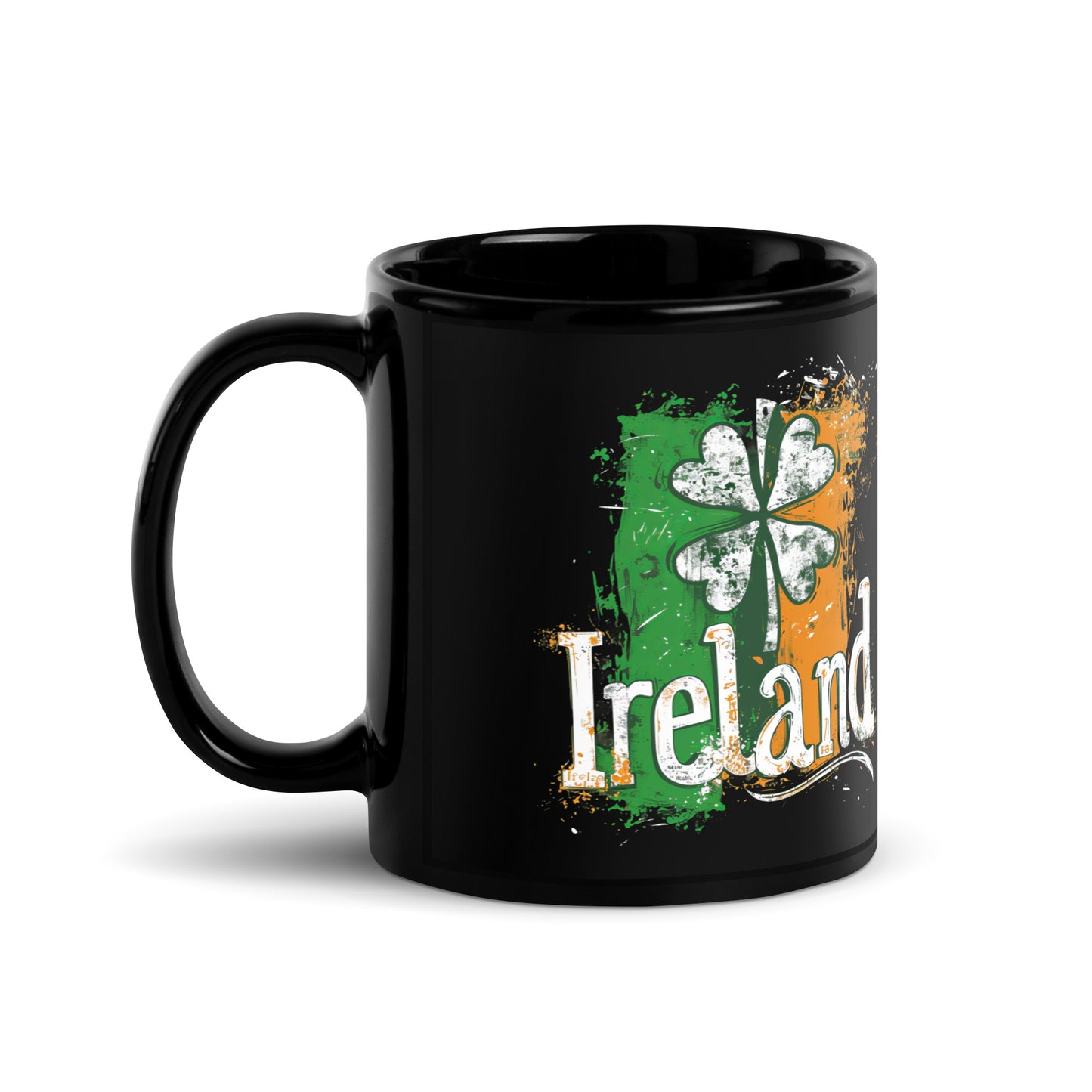 Black Glossy Mug | Saint Patrick's Day, Irish flag colors | Ireland Holiday