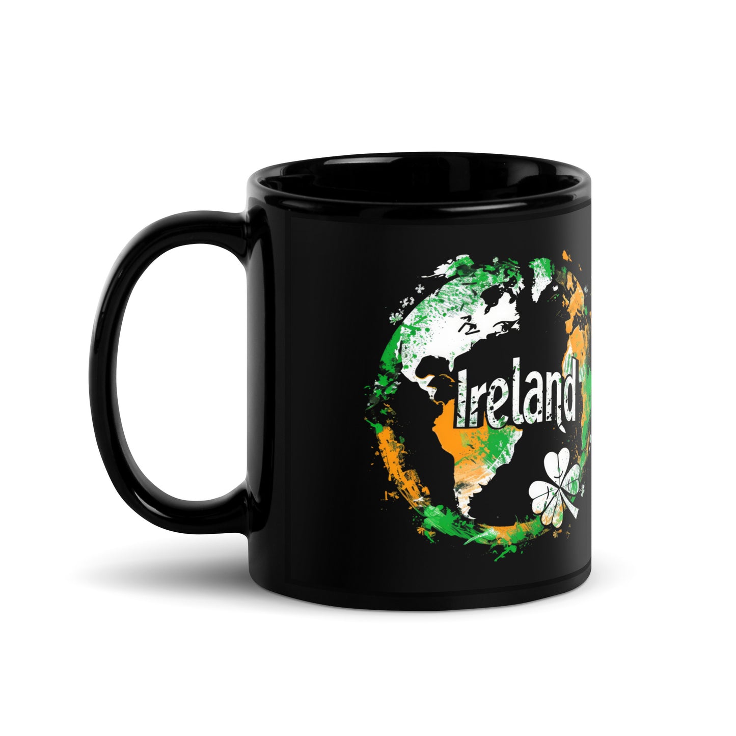 Black Glossy Mug | Saint Patrick's Day, Irish flag colors | Ireland Holiday