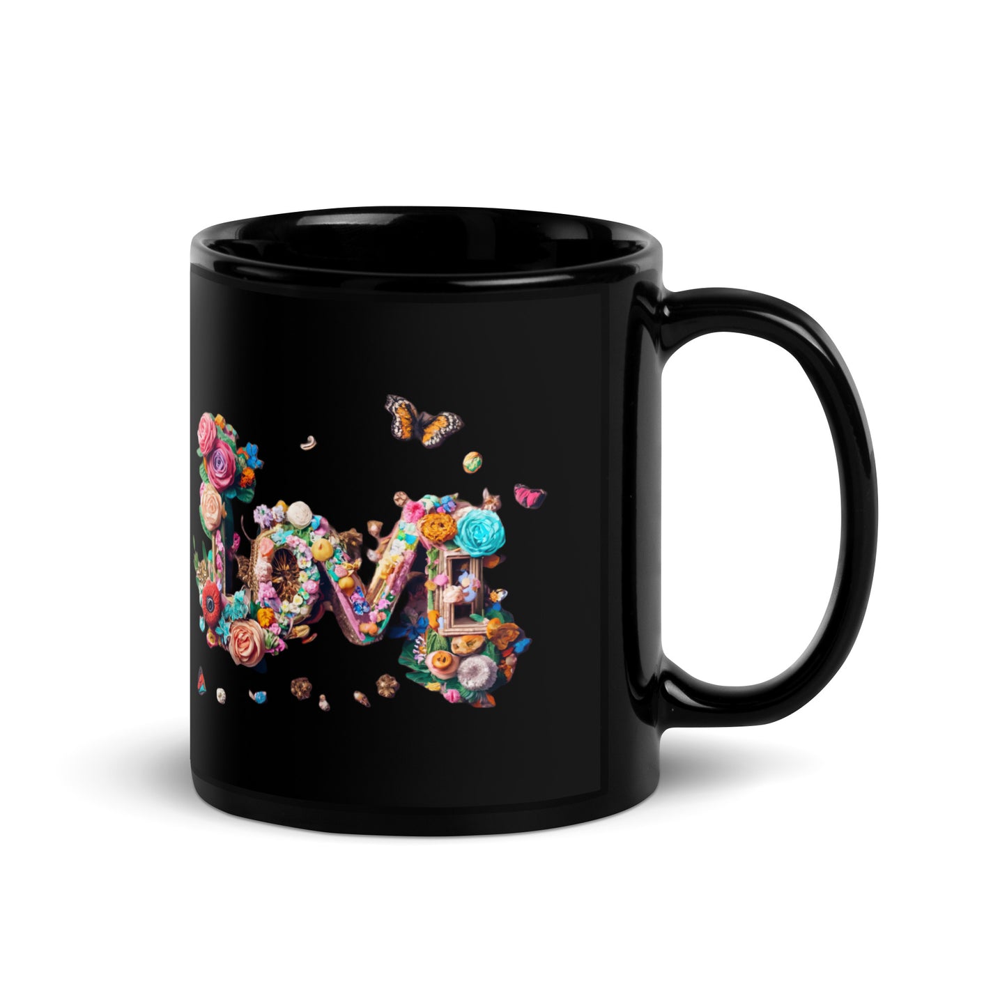 Black Glossy Mug | Love, love, love... Oh, My Darling Valentine