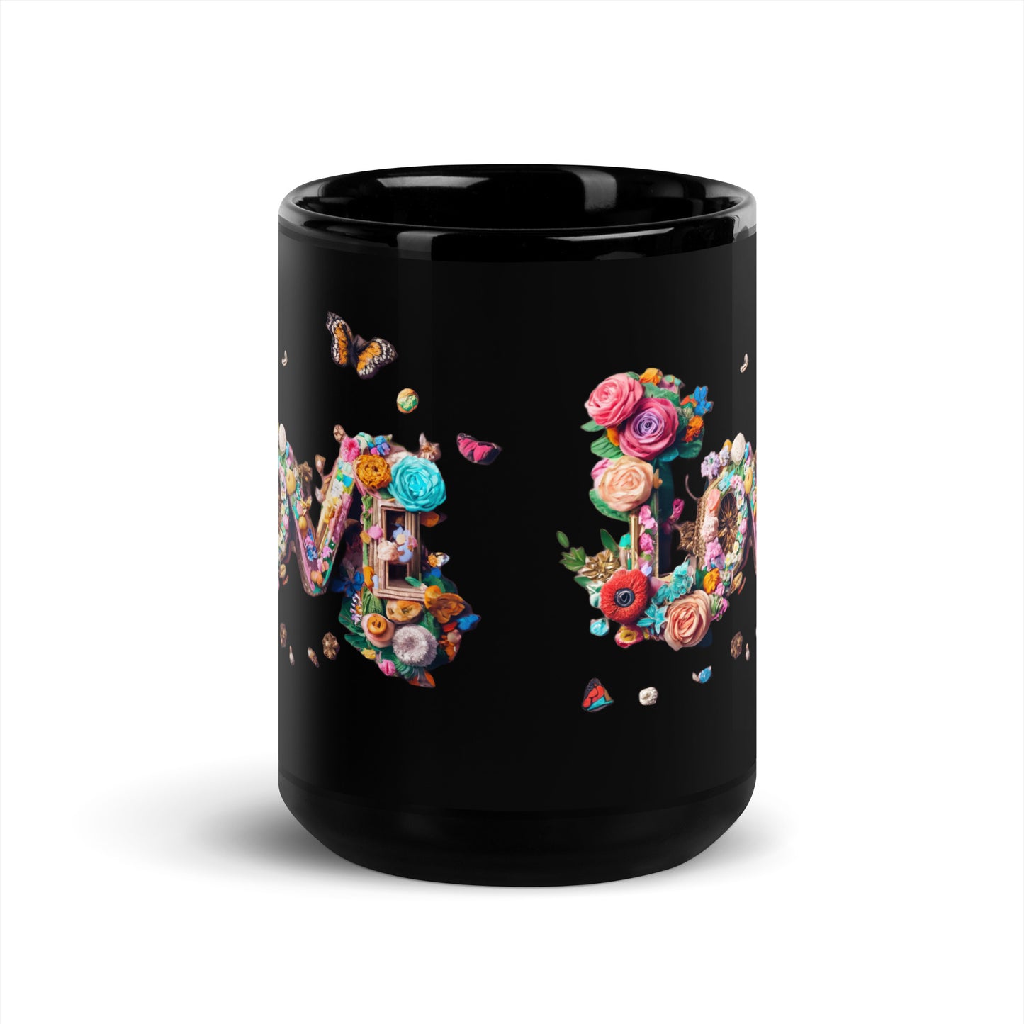 Black Glossy Mug | Love, love, love... Oh, My Darling Valentine