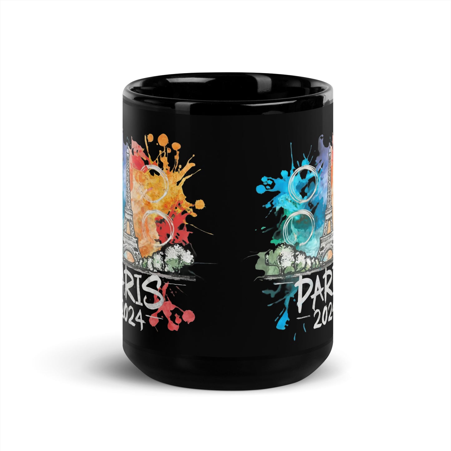 Black Glossy Mug | Paris 2024 Summer Oly Games | Sports Festival