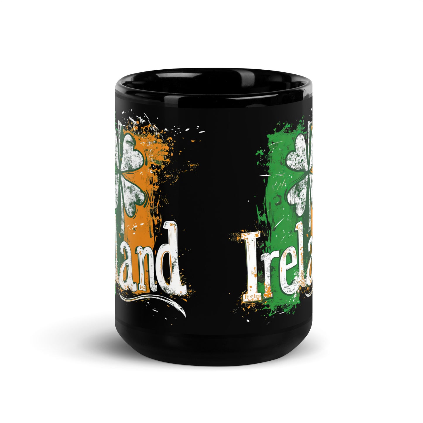 Black Glossy Mug | Saint Patrick's Day, Irish flag colors | Ireland Holiday