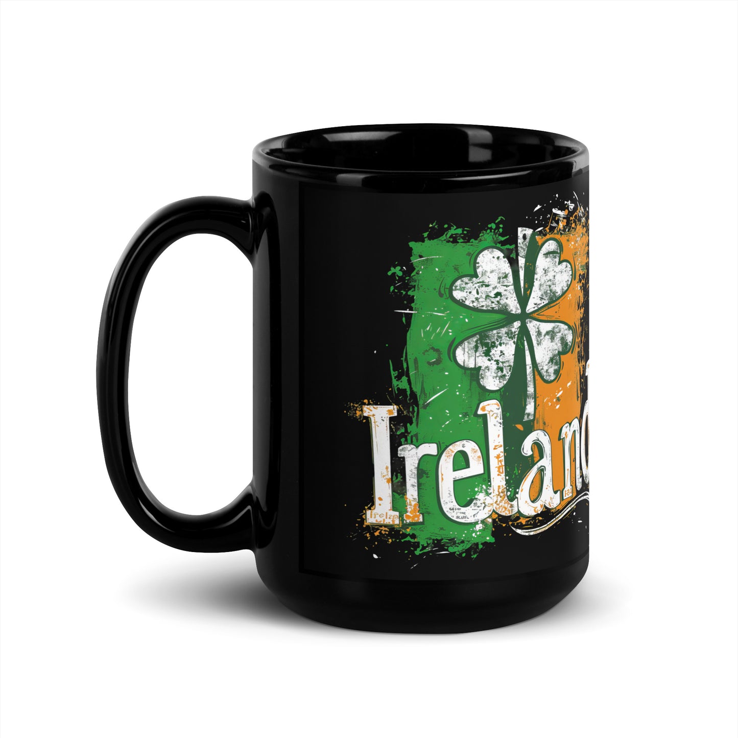 Black Glossy Mug | Saint Patrick's Day, Irish flag colors | Ireland Holiday