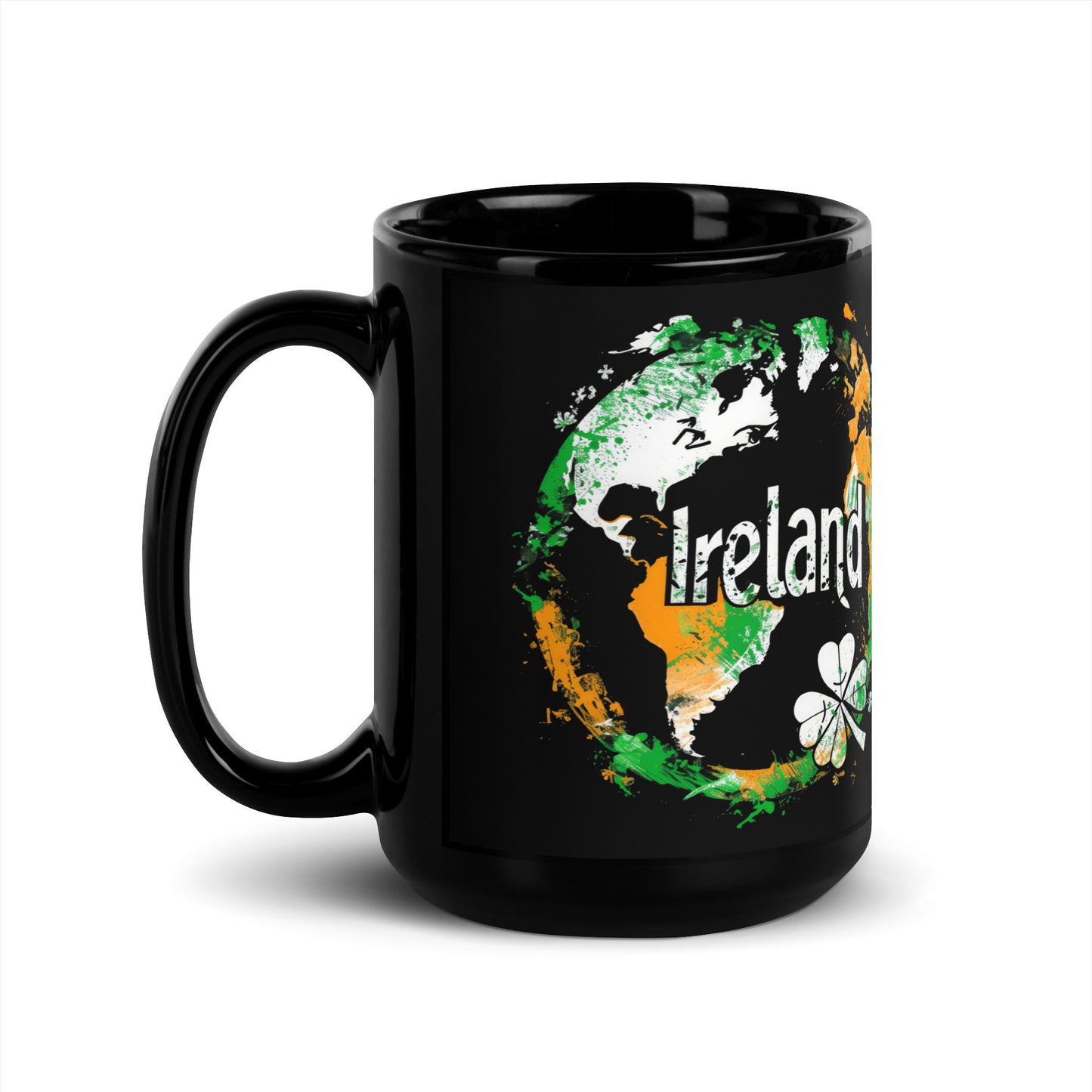 Black Glossy Mug | Saint Patrick's Day, Irish flag colors | Ireland Holiday