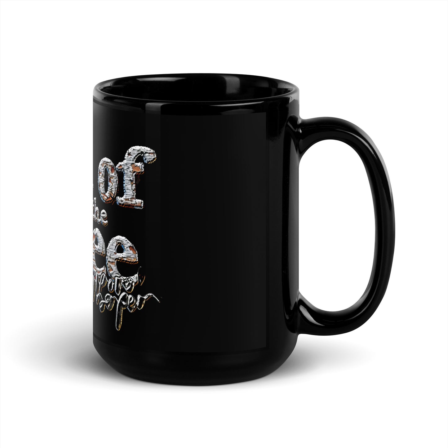 Black Glossy Mug Land of the Free