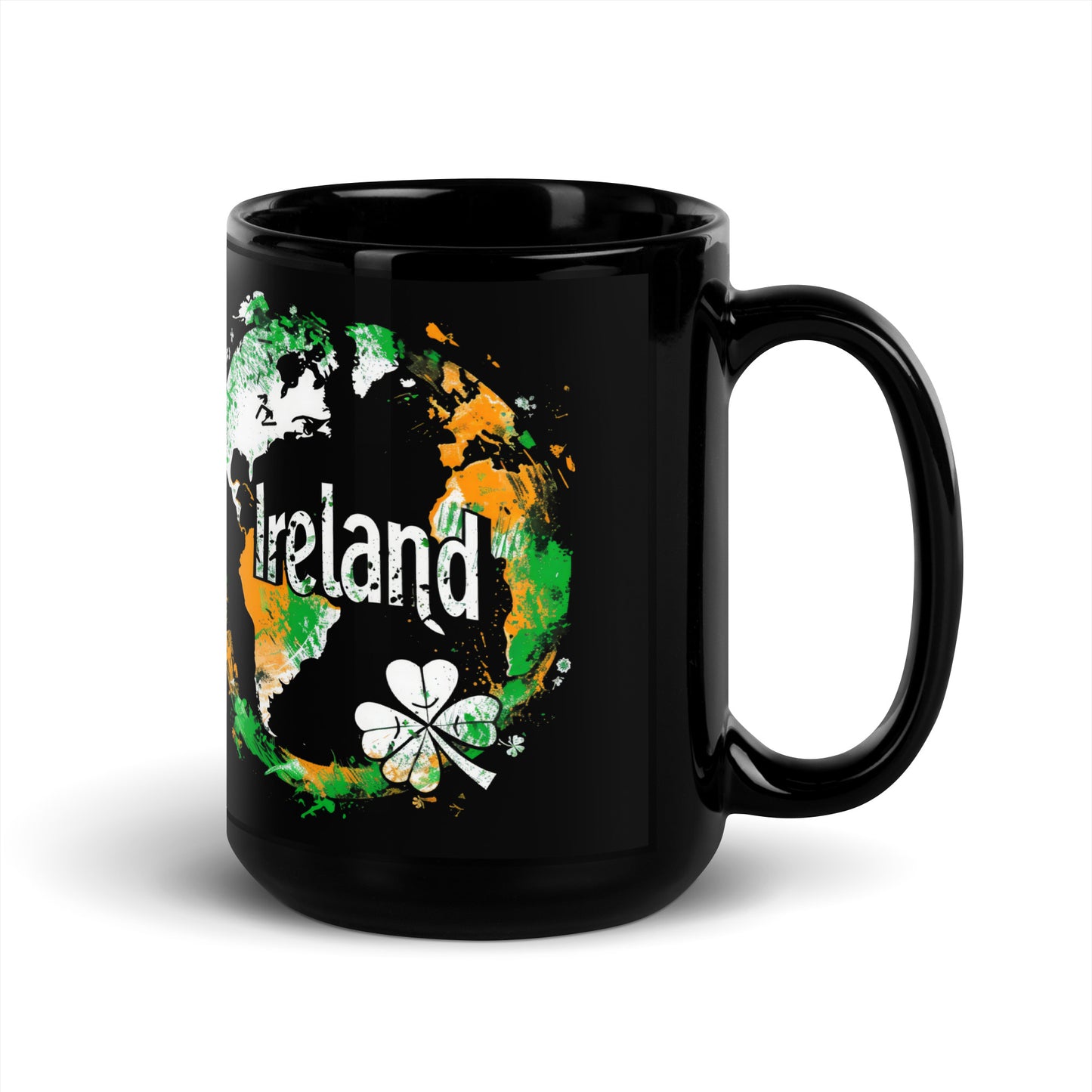 Black Glossy Mug | Saint Patrick's Day, Irish flag colors | Ireland Holiday