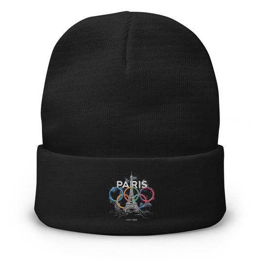 Embroidered Beanie | Paris 2024 Summer Games Love It | Sports Competitions | Victory Winner Gold Medal | Athletics Fair Play Sport Festival