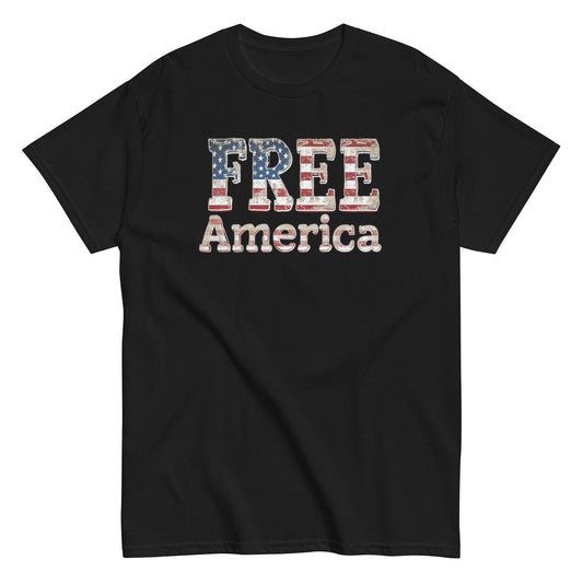 Unisedx classic tee Free America Land of opportunity