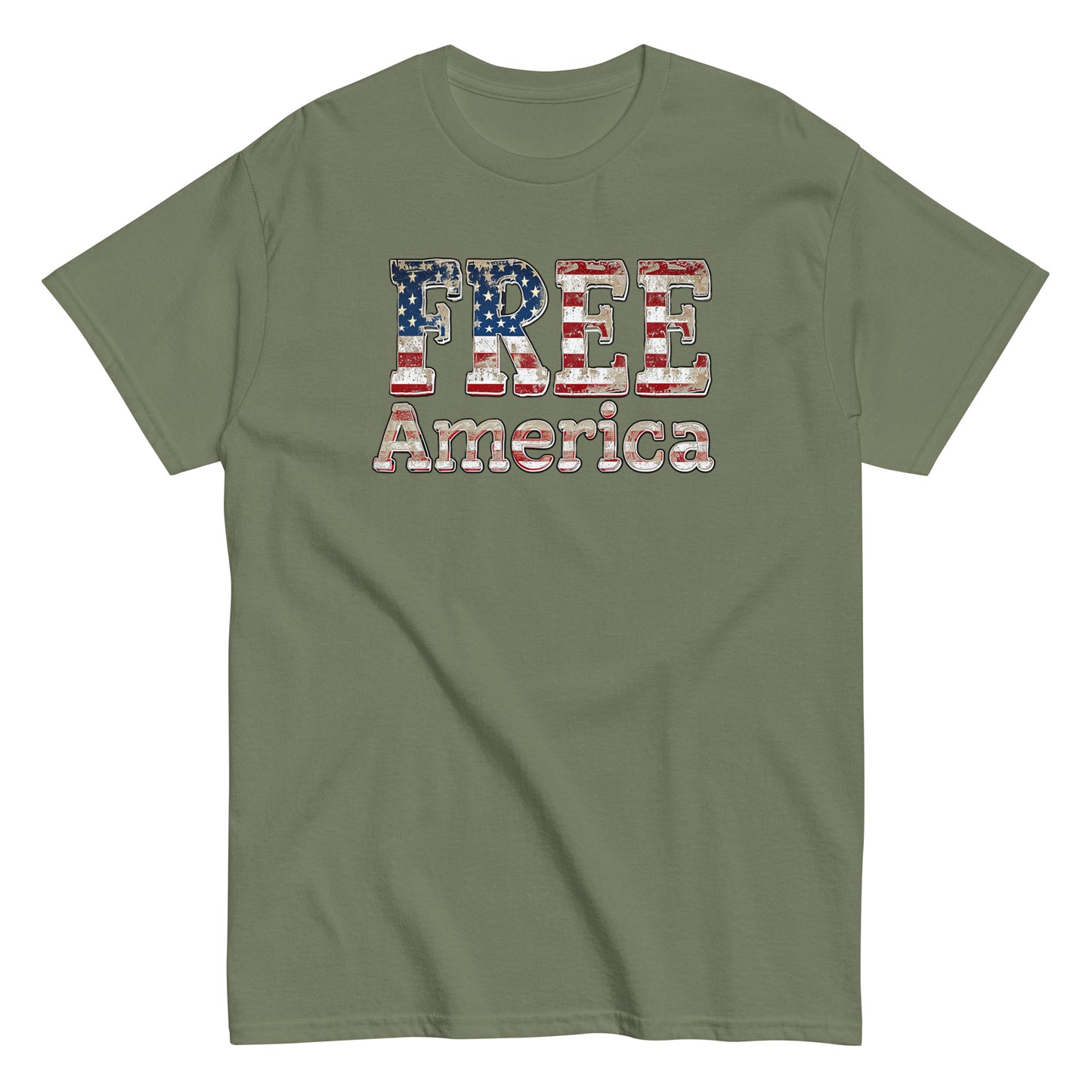 Unisedx classic tee Free America Land of opportunity