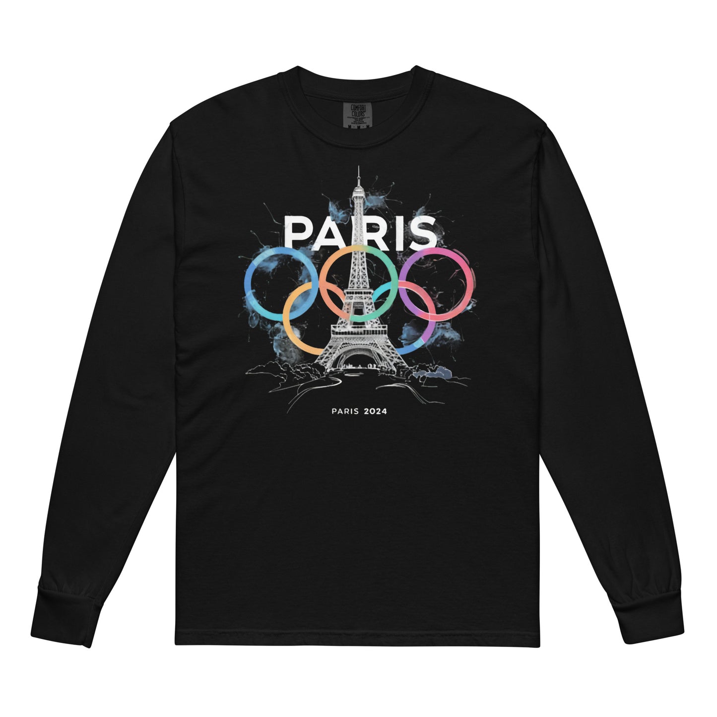 Garment-dyed heavyweight long-sleeve shirt | Paris 2024 Summer Games Love It | Sports Competitions | Victory Winner Gold Medal