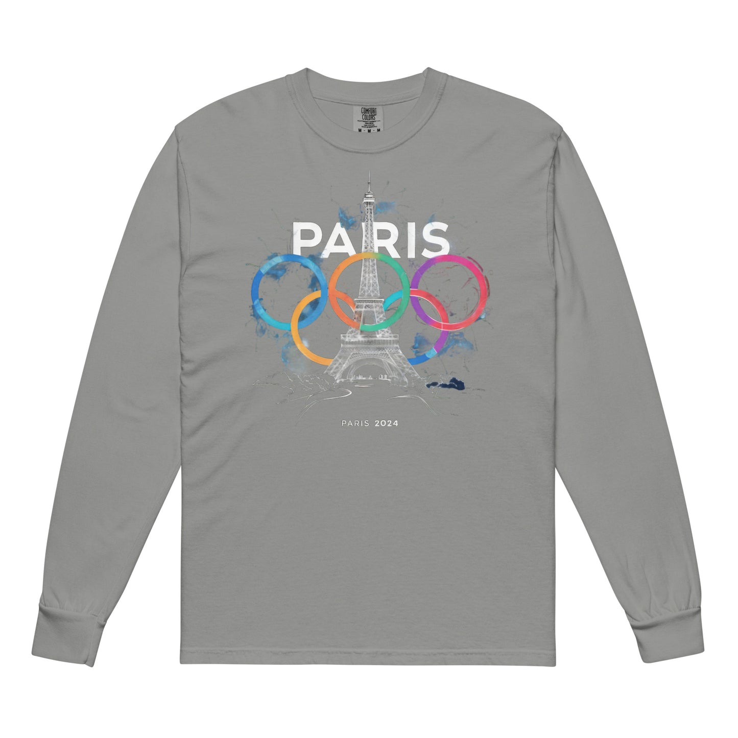 Garment-dyed heavyweight long-sleeve shirt | Paris 2024 Summer Games Love It | Sports Competitions | Victory Winner Gold Medal