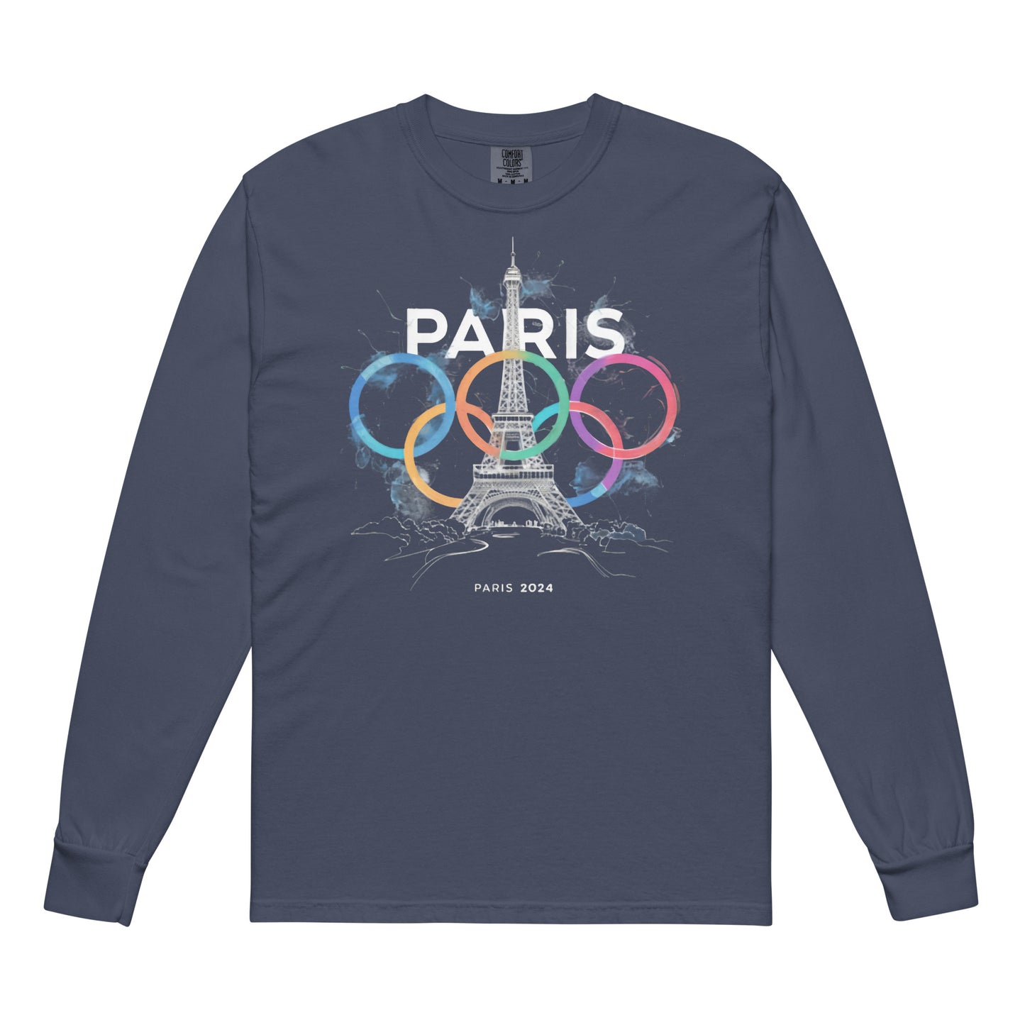 Garment-dyed heavyweight long-sleeve shirt | Paris 2024 Summer Games Love It | Sports Competitions | Victory Winner Gold Medal