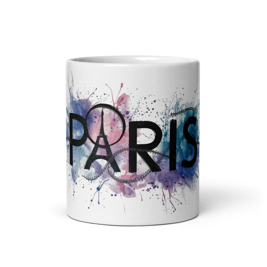 White glossy mug | Paris 2024 Summer Games Love It | Sports Competitions | Victory Winner Gold Medal | Athletics Fair Play Sport Festival