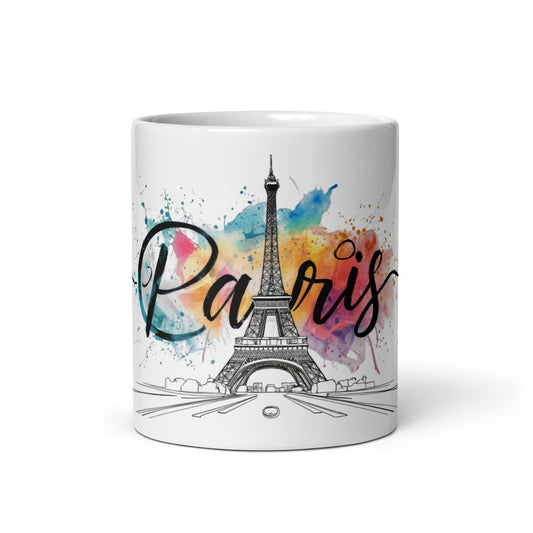 White glossy mug | Paris 2024 Summer Games Love It | Sports Competitions | Victory Winner Gold Medal | Athletics Fair Play Sport Festival