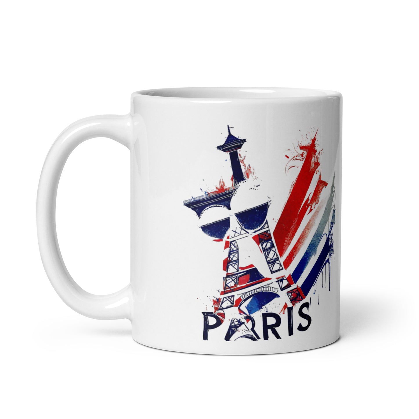 White glossy mug | Paris 2024 Summer Games Love It | Sports Competitions | Victory Winner Gold Medal | Athletics Fair Play Sport Festival