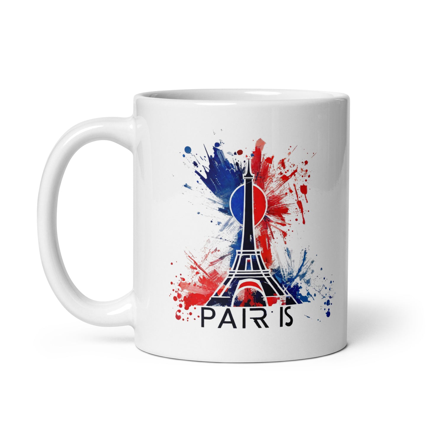 White glossy mug | Paris 2024 Summer Games Love It | Sports Competitions | Victory Winner Gold Medal | Athletics Fair Play Sport Festival