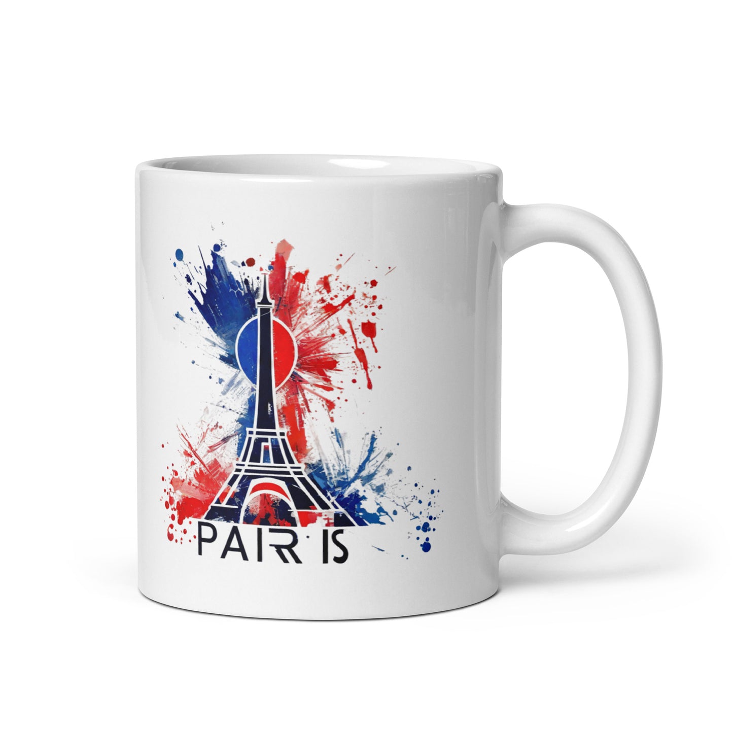 White glossy mug | Paris 2024 Summer Games Love It | Sports Competitions | Victory Winner Gold Medal | Athletics Fair Play Sport Festival