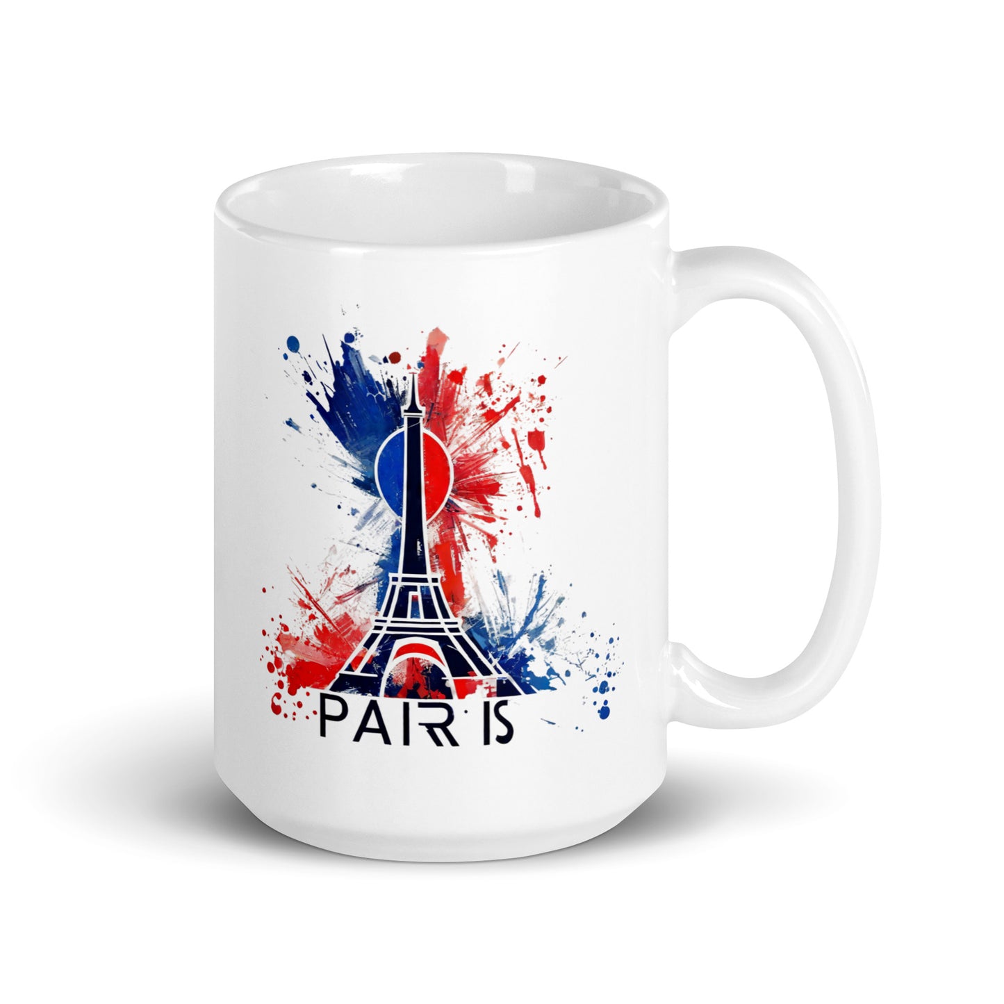 White glossy mug | Paris 2024 Summer Games Love It | Sports Competitions | Victory Winner Gold Medal | Athletics Fair Play Sport Festival