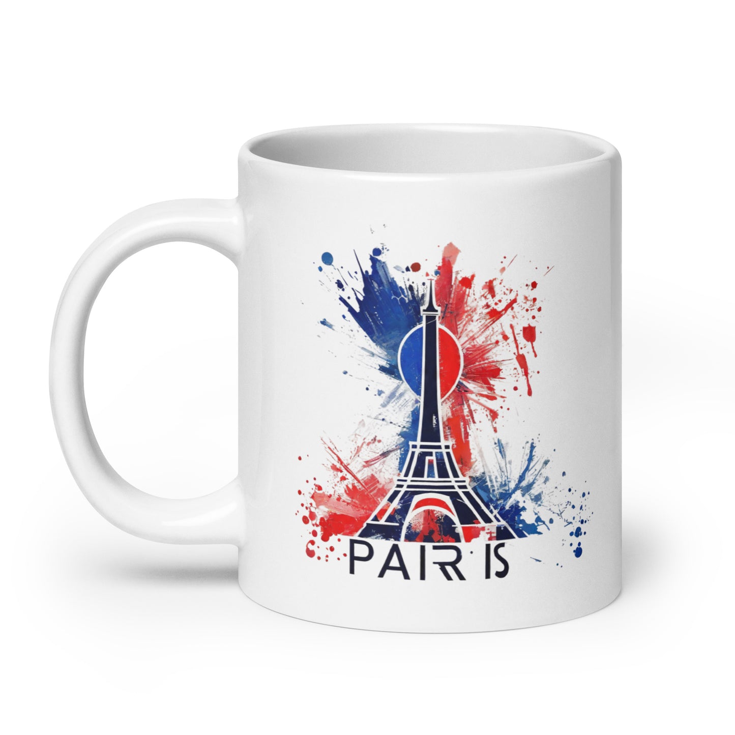 White glossy mug | Paris 2024 Summer Games Love It | Sports Competitions | Victory Winner Gold Medal | Athletics Fair Play Sport Festival